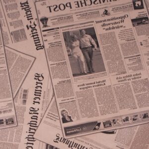 Бумага крафт 70см/м2, 70см*5кг, Газета, черный