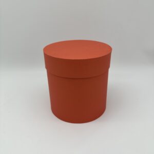 Коробки круглые матовые 14*14см, красный