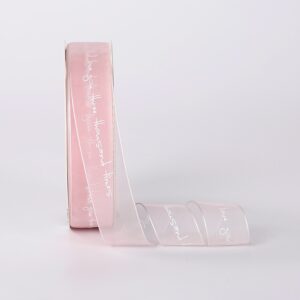 Лента декоративная "Мириада" 2,5см*30ярд, светло-розовый