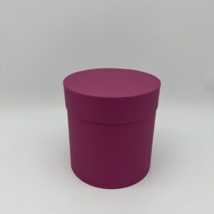 Коробки круглые матовые 20*20см, фуксия