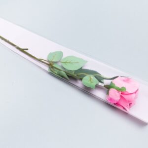 Конус цветной 15/80см прозрачный/розовый нежный