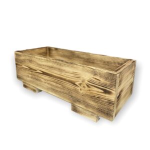 Кашпо дерево 50*20*Н14см обожженный, Лис.