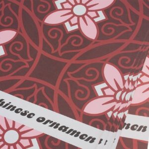 Набор дизайнерской бумаги "Узор", 110г/м2, 54*54см., 10шт, розовый