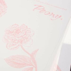 Набор дизайнерской бумаги "Flowers", 100г/м2, 53*53см., 10шт, белый-серый