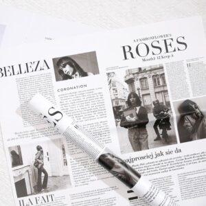 Матовая Плёнка "Roses",  65 микрон 58см*10m, цв. Белый