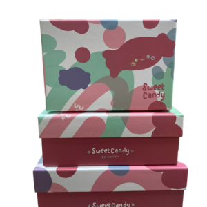 Набор коробок "Candy", розовый, 3шт, 28*21*11см.