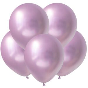 KL Металл 12 Зеркальные шары Сиреневый / Mirror Lavender / 50 шт./ Латексный шар (Китай)