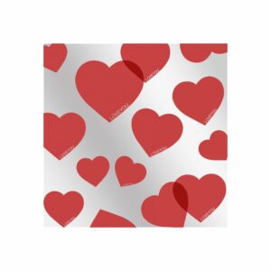 Набор пленки металл "Love is Love", 58*58см/20 листов, красный