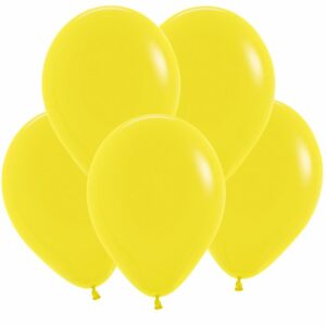 S Пастель 12 Желтый / Yellow  / 100 шт. /, Латексный шар