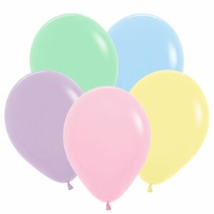 S Пастель Матовый 12 Ассорти / Assorted  / 100 шт. /, Латексный шар