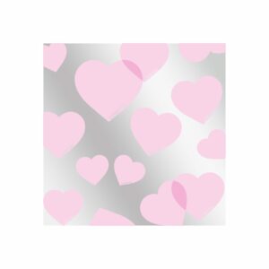 Набор пленки металл "Love is Love", 58*58см/20 листов, розовый