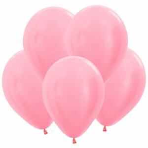 S Перламутр 12 Розовый / Pink / 100 шт. /, Латексный шар