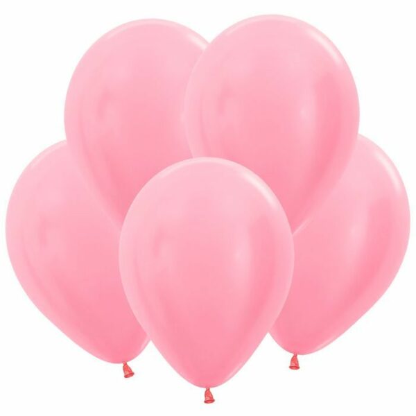 S Перламутр 12 Розовый / Pink / 100 шт. /, Латексный шар