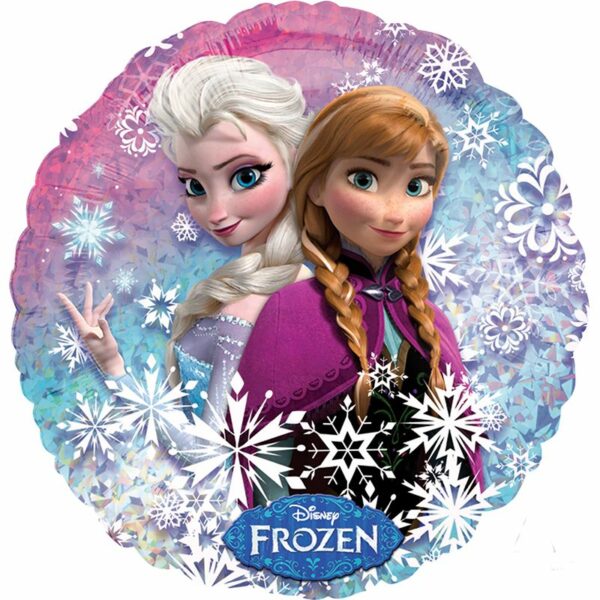 A 18 Круг Холодное сердце Голография / Frozen Holographic S60 / 1 шт /, Фольгированный шар