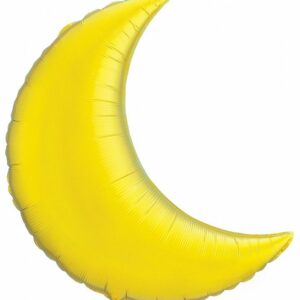 И 36 Полумесяц Золото / Crescent Moon / 1 шт /, Фольгированный шар