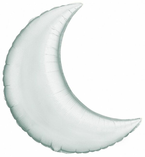 И 36 Полумесяц Серебро / Crescent Moon / 1 шт /, Фольгированный шар