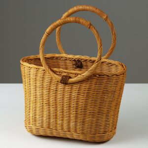 Корзина плетеная (ротанг), 26х16х18/30,5 см, 1 шт., натуральный