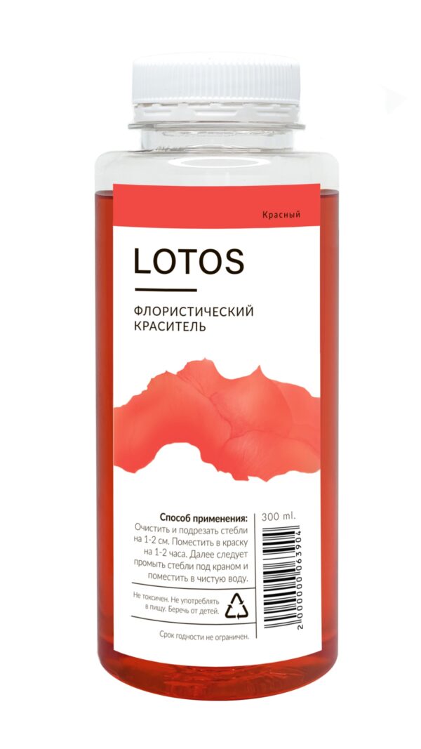 Краситель флористический "LOTUS", 300мл., Красный