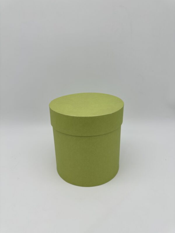 Коробки круглые матовые 25*25см, фисташковый