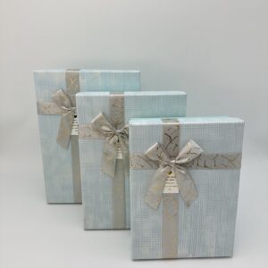 Набор коробок 29x21x9,5, 26x18x8, 23x17x6,5, 3 шт, тиффани