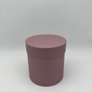 Коробки круглые матовые 18*18см, пыльная роза
