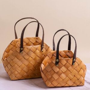 Корзина плетеная (шпон) 2шт 27х18х32см GW982 S/2