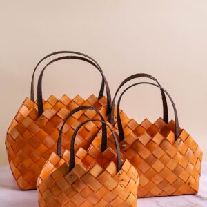 Корзина плетеная (шпон) 3шт 37х21х22см WF18-35S/3