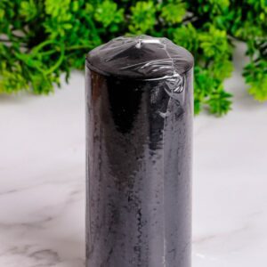 Свеча пенек d63х h150мм черный