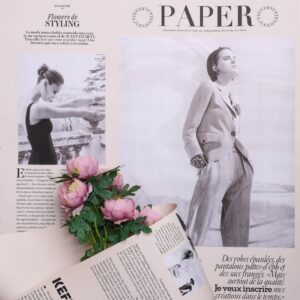 Пленка матовая  65мкм 58см х 10м РЦ газета PAPER бежевый