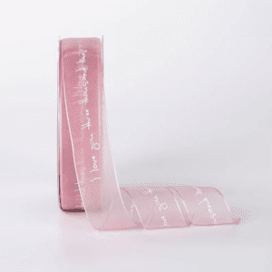 Лента декоративная "Мириада" 2,5см*30ярд, розовый