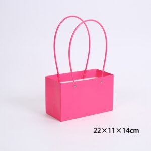 Набор сумок с ламинацией (картон), 22*11*Н14, 10шт, фуксия, MKNST