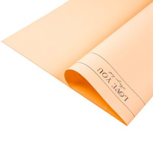 Пленка матовая "Любовь" 57*57см Персиковая 03 10шт/уп т.м.120