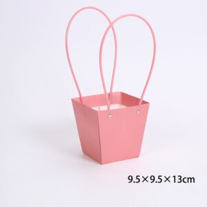 Набор сумок с ламинацией (картон), 9,5*9,5*Н13, 10шт, пион, MKNST