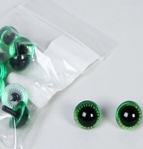 Аксессуар для декора Глазки 1,8см. 10шт зеленые