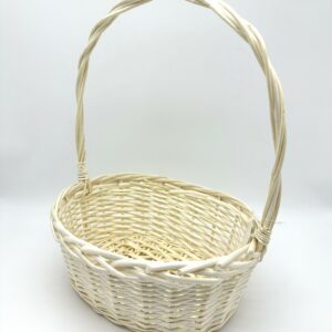 Корзина плетеная (ива): 35x25xH14xHH42  B30x20, 1 шт. белый