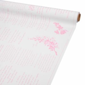 Матовая плёнка "Любовная история" 65 микрон, 58cm*10m, цв. розовый