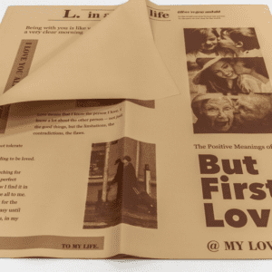 Плёнка в листах 58*58 (20 шт.) матовая "My Lover"-1 50мкм 1/60