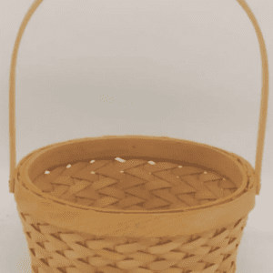 Корзина плетеная (секвойя), 22x10/27 см, 1 шт., натуральный