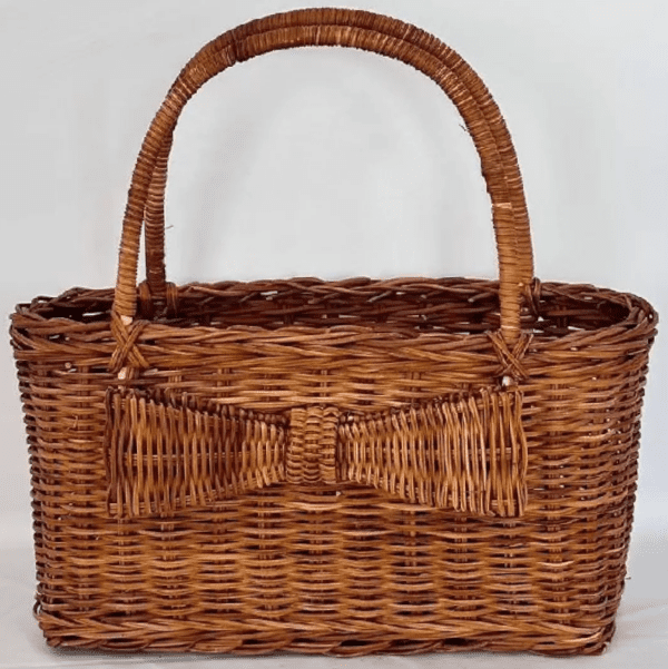 Корзина плетеная (рогоз), 34x12x18/33 см, 1 шт., коричневый