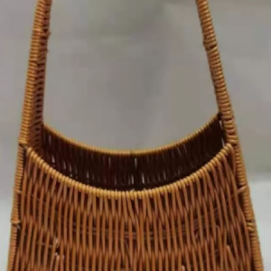 Корзина плетеная (искусств.ротанг), 16,5x12xH12,7/17/32 B21,6x14 см, 1 шт., коричневый 2715