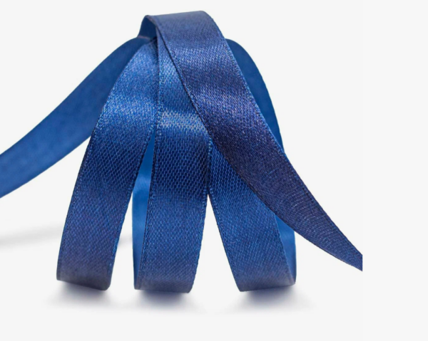 Лента атласная,10mmx25yards, цв.темно-синий