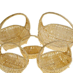 Корзина плетеная (ива), 40х35хН14/36см, 35х30хН13/32см, 30х25хН9/28см, 27х22хН9/25см, 21,5х18хН7 нат